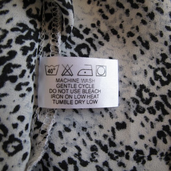 VIOLET + CLAIRE White Leopard Print Top - Picture 11 of 11